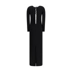 Black Viscose Casual Dress