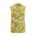 Yellow Wool Sleveless Jacket