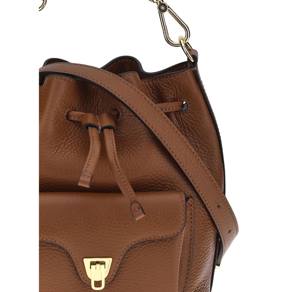 Brown Calf Leather Bos Taurus Backet Bag