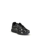 Black Polyethylene Athletic Sneakers