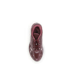 Bordeaux Polyethylene Athletic Sneakers
