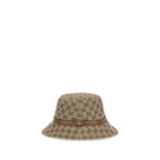 Beige Polyester Bucket Hat