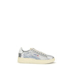 Silver Calf Leather Bos Taurus Low Top Sneakers