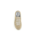 Beige Rubber Low Top Sneakers