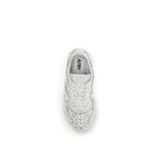 White Calf Leather Bos Taurus Low Top Sneakers