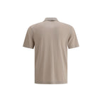 Beige Cotton Polo Shirt