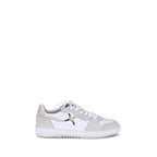 White Recycled Polyester Low Top Sneakers