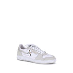 White Recycled Polyester Low Top Sneakers