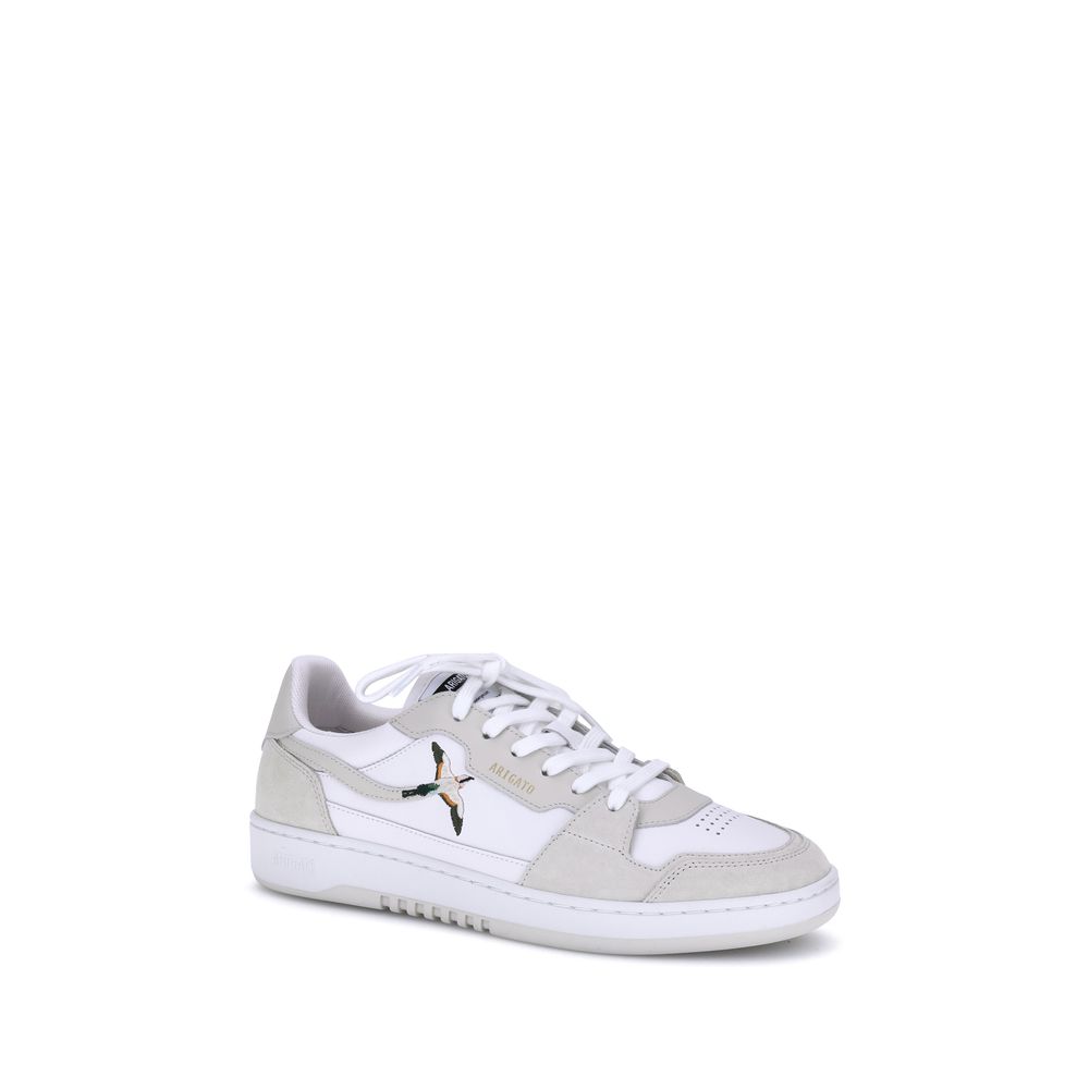White Recycled Polyester Low Top Sneakers