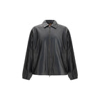 Black Polyester Biker Jacket