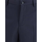 Blue Fleece Wool Two-Piece Suit