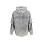 Gray Cotton Jackets And Coat