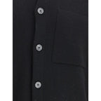 Black Fleece Wool Coat
