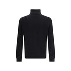 Black Merino Wool Turtleneck
