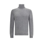 Gray Merino Wool Turtleneck