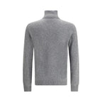Gray Merino Wool Turtleneck