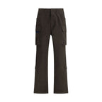 Brown Cotton Cargo Pants