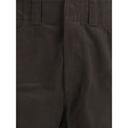Brown Cotton Cargo Pants