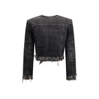 Gray Cotton Denim Jacket