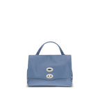 Blue Calf Leather Bos Taurus Shoulder Bag