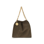 Brown Polyester Shoulder Bag