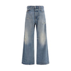 Blue Cotton Relaxed Fit Jeans