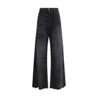 Black Cotton Relaxed Fit Jeans