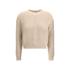 Beige Polyamide Sweatshirt