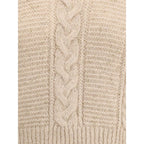 Beige Polyamide Sweatshirt