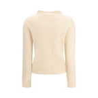Cream Polyamide Sweatshirt