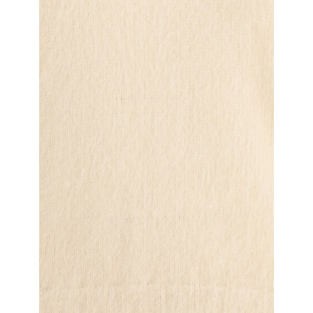 Cream Polyamide Sweatshirt