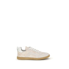 Cream Calf Leather Bos Taurus Low Top Sneakers