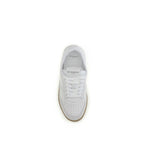 White Calf Leather Bos Taurus Chunky Sneakers