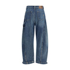 Blue Cotton Jeans Denim