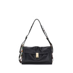 Black Calf Leather Bos Taurus Shoulder Bag