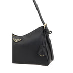 Black Calf Leather Bos Taurus Shoulder Bag