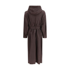 Brown Polyamide Trench Coat