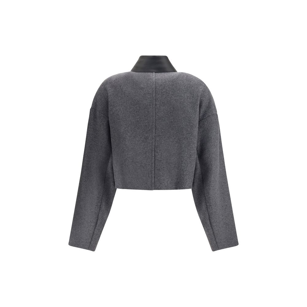 Gray Fleece Wool Clothing