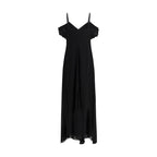 Black Viscose Casual Dress