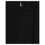 Black Viscose Casual Dress