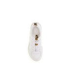 White Calf Leather Bos Taurus Athletic Sneakers