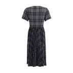 Gray Polyester Casual Dress