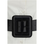 White Cotton Casual Dress