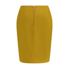 Yellow Viscose Skirt