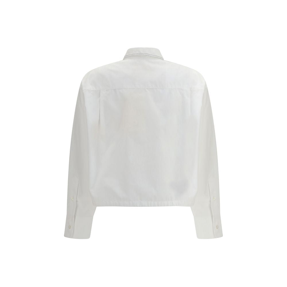 White Cotton Shortsleeve Shirt