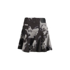 Black Cotton Mini Skirt