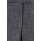 Gray Wool Bermuda Shorts
