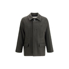 Gray Fleece Wool Coat