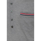 Gray Cotton Polo Shirt