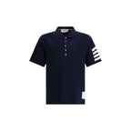 Blue Cotton Polo Shirt